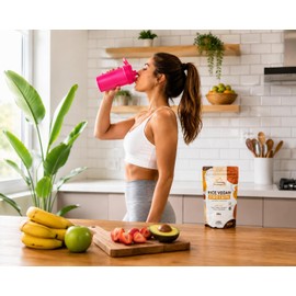 Wildmountain - Proteína Vegana de Arroz Integral Suplemento Alimenticio Sin Azúcar, Sin gluten, Sin Lácteos, Sin OGM, 500g.