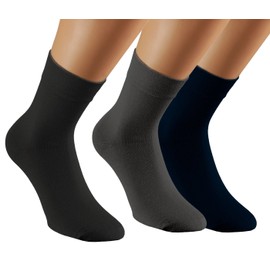 VITASOX 43010 Soft Bamboo Quater Socks 6 Pair Pack Nature Colours UK 9-11 / EU 43/46