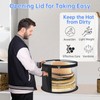 JBLJDWD 2PCS Hat Boxes with Lids, Hat Box, Compact Cap