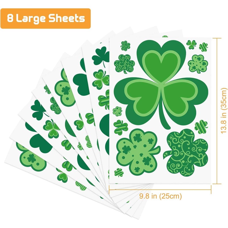 st Patricks Day Decorations Window clings 109 Sheet for Glass