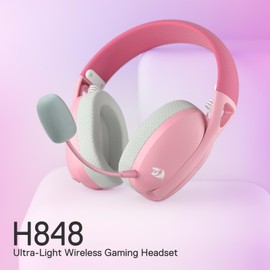 Redragon Audífonos Gamer H848 Ire Pro Bluetooth, Rosa