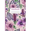 Violet Flowers And Leaves: Notebook