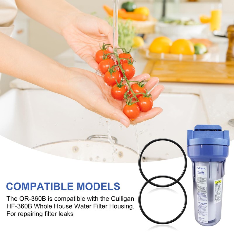 OR-360B O-Rings,Replacement Orings Compatible with Culligan HF-360B Water Filter Housing