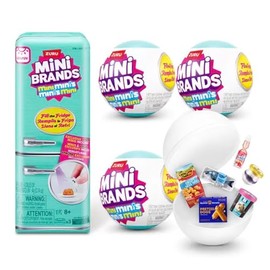 Mini Brands-FILL THE FRIDGE-SERIES 1-1PK Fill the Fridge PLAYSET S1 And 3PK INT Capsules S1