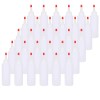 Bekith 30 Pack Small Plastic Squeeze Condiment Bottles with Red