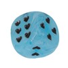 WeLoveDice - Blue Dice with Black Hearts - Made in