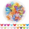 SUNNYCLUE 100Pcs Acrylic Butterfly Bead Butterflies Beads Bulk Random Mixed