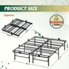 WLIVE Foldable Queen Bed Frames, Metal Platform Bed Frame Queen