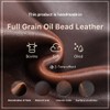 CONTACTS Full Grain Leather Manicre Set Case Travel Nail Clipper