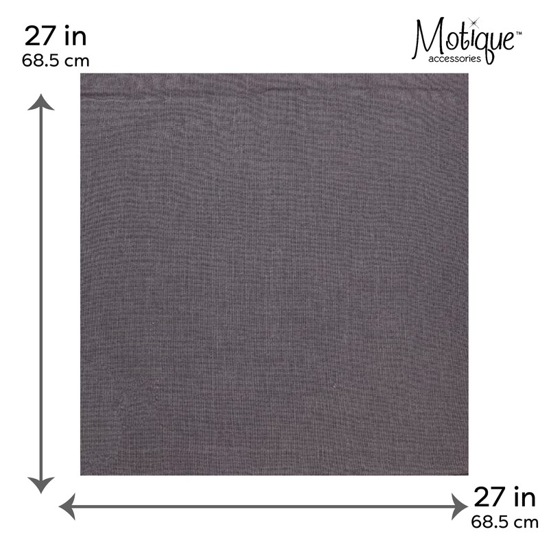 Motique Accessories Extra Large Solid Bandana 27x27 Inch (Grey)