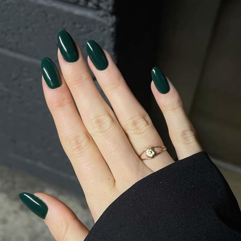 Modelones 32Pcs Pink Press on Nails Almond, Upgrade Short Almond