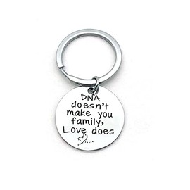Bonus Mom Dad Gifts from Step Daughter Keychain from Mom to Adopted Daughter Christmas Birthday Gifts for Step Dad Gifts from Son Step Parent Adoption Gifts for Family