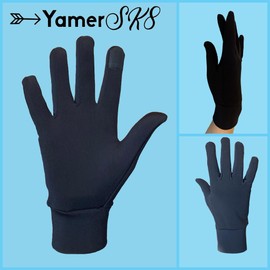 YamerSK8 Figure Skating Classic Desgn Gloves for Practice (Black, S)