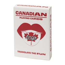 Canadian Lingo Playing Cards | Travel Flashcards | Learn Canadian Slang Vocabulary in A Fun & Easy Way | 52 Essential Translations