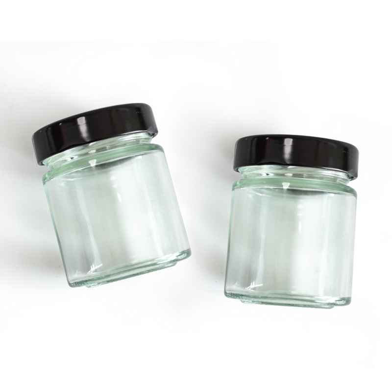 GPK4ALL 5oz Glass Jar with Metal Lids, Pack of 12