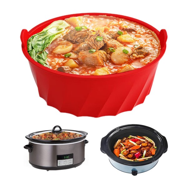 Silicone Slow Cooker Liner, Reusable Slow Cooker Accessories, Slow Cooker