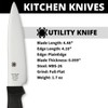 Spyderco Lightweight Kitchen Utility Knife with 4.5" MBS-26 Stainless Steel