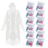 Ember Rock Disposable Rain Poncho - 12 Pack Waterproof Emergency