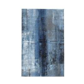 MATEKULI Navy Blue Abstract Kitchen Towels Dish Cloths,2 Pack Absorbent Quick Dry Modern Art Painting Fingertip Dish Towels with Hanging Loop,Decorative Bathroom Hand Towels for Kitchen Tea 16"x26"