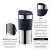 Bodum Vacuum Travel Mug, Small, Stainless Steel - Off White