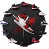 3D Wall Clock with 12 Mini Shoe Models, Decorative Sneaker