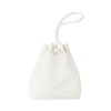 Mirowen 09WGB251510 Mesh Drawstring Bag, white, Free size
