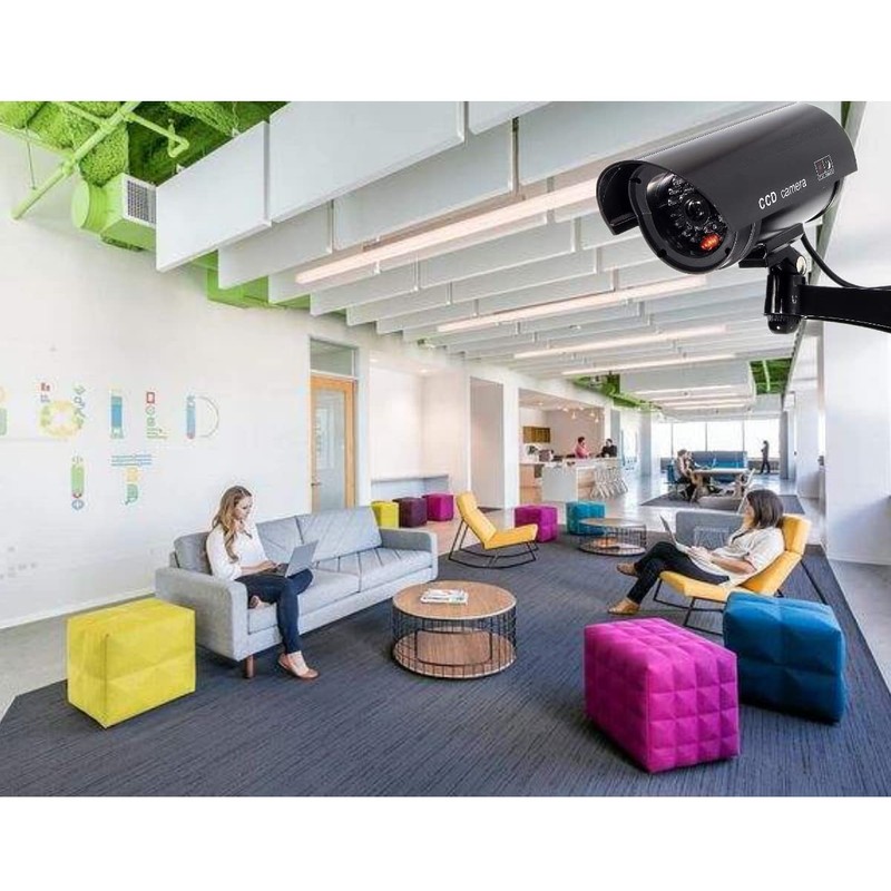F FINDERS&CO Outdoor Fake Security Camera, Dummy CCTV Surveillance System