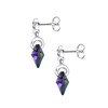 Elli Women's Earrings Heart Star Astro with Crystals, Facet cut,