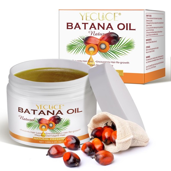 Raw Batana Oil for Hair Growth, Unrefined Organic Batana Oil