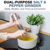 Dual Salt & Pepper Grinder - Manual Combo Mill Grinders