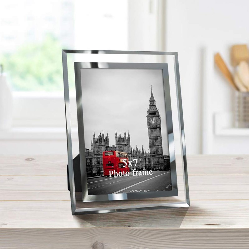 Giftgarden 5x7 Picture Frames Modern 5 by 7 Inch Glass