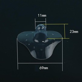 Finever Nipple Shields for Nursing Newborn for Women Breastfeeding Baby Premium Contact Nippleshield for with Latch Difficulties or Flat or Inverted Nipples Clear (20mm/0.78inch, 4, Count)