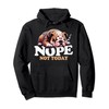 Nope Not Today Lazy English Bulldog Dog Lover Pullover Hoodie