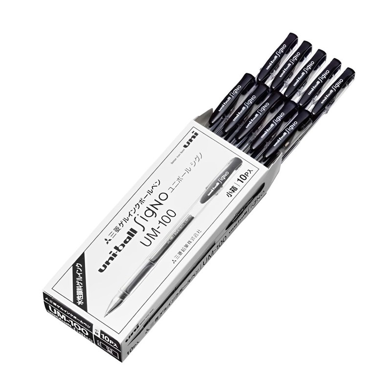 Mitsubishi Pencil UM100.24 Uni-Ballpoint Pen, Standard, 0.02 inches (0.5 mm),
