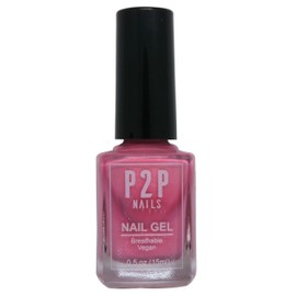 P2P Nails Vegan Pink Nail Gel Polish - Quick Dry Nail Polish - Smooth Texture Nail Gel in Vibrant Colors - Long Lasting Nail Art Gel Polish for all Stylish Women (Pink Freud)