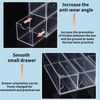 Gttyowyin 4 Drawer Clear Stackable Acrylic Sunglasses Storage Organizer for
