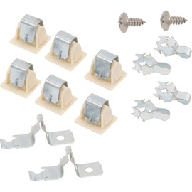 Lifetime Warranty 279570 Dryer Door Latch Strike Kit Replacement Part by BlueStars - Exact Fit for Whirlpool Kenmore Maytag KitchenAid Dryers - Replaces 236877 420198 423232 279337 3392538 - PACK OF 2