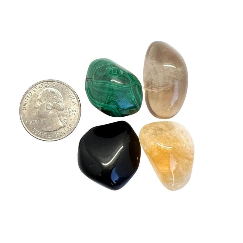 New Moon Beginnings Scorpio Tumbled Stone Set