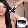 VOANZO Glätteisenkamm, Abnehmbarer Glättkamm-Aufsatz, zum Anklippen, Friseurgriffkamm, kompaktes Haarstyling-Werkzeug-Zubehör für