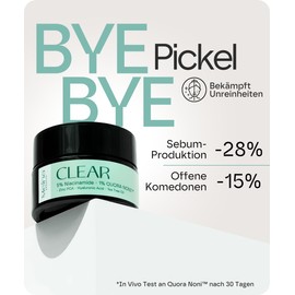Meina Anti Pimple Cream, 5% Niacinamide Spot Cream Against Acne, Pigment Spots, Blackheads and Milia, Face Cream with Tea Tree Oil and Zinc, Day Cream for Women and Men, Reduce Pores, 50 ml