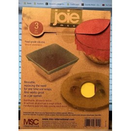 MSC International Joie MSC -  Stretch Silicone Seals  -  Set of 3 - Stretch Over Bowls  - New