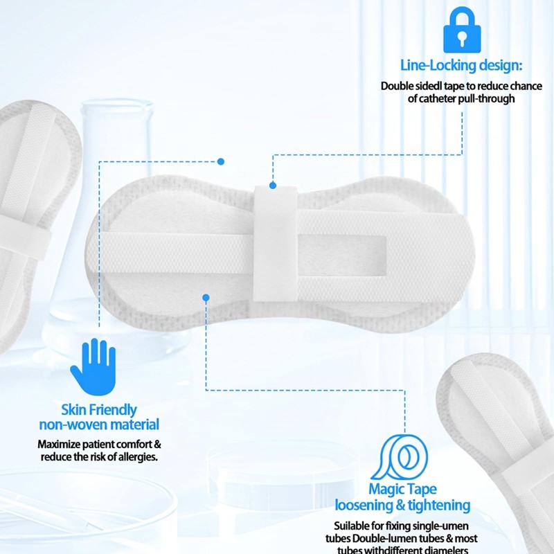 30 Pcs Catheter Stabilization Device, Self Adhesive Catheter Holder Anchor