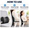 Ergonomic Lumbar Support Pillow, Memory Foam Back Cushion for Car
