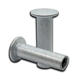 Tubular Rivets Aluminum Rivets Oval Head Fasteners 100 Pcs 1/8"X5/16" Semi-Tubular Rivets Rivet Tools Stainless Rivets Two Piece Rivets Tubular Rivet Tool Super-Deals-Shop