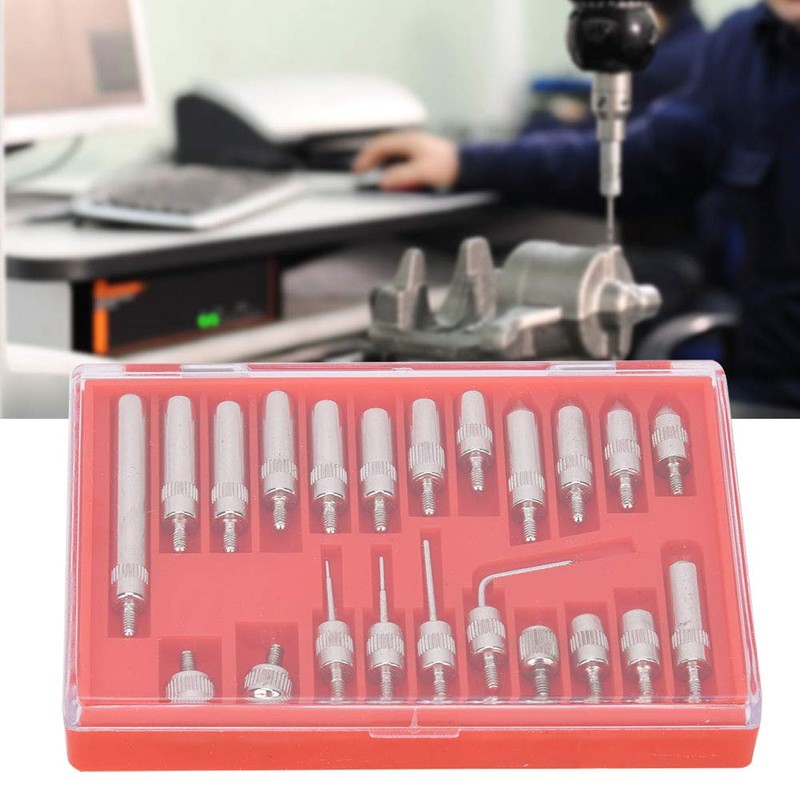 22-Piece Dial Gauge Measuring Tips Set, Dial Indicator Pointed Tip