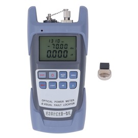 Optical Power Meter 650nm 7 Wavelength High Accuracy Fiber Optic Cable Light Tester for Fault Detection 50MW