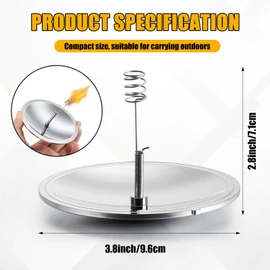 Maitys 2 Pcs Solar Fire Starter Solar Spark Lighter Camping Survival Tool Windproof Fire Starter Emergency Travel Kits Parabolic Mirror Ignition Cooker Outdoor Hiking Tool Home Yard