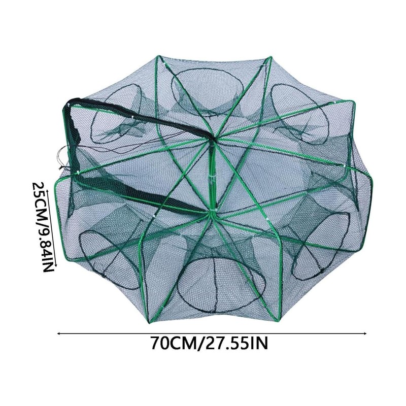 Foldable Fishing Trap,Portable Fish Crab Cast Net - Innovative Design