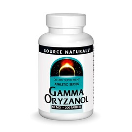 Source Naturals Gamma Oryzanol, Athletic Series Dietary Supplement Suitable for Vegetarians, 60 MG - 200 Tablets