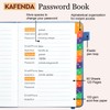 KAFENDA Password Book with Alphabetical Tabs, Address Book for Website